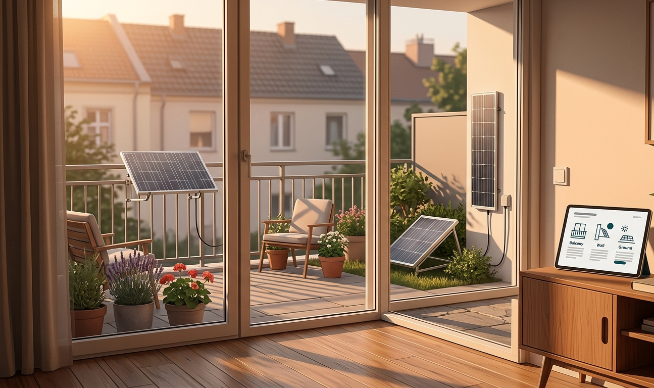Plug‑In Solar Mounting Options: Balcony, Wall, Garden, or Ground